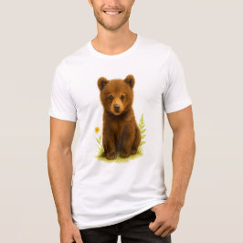 Baby Bear Unge i Wildblommor T Shirt