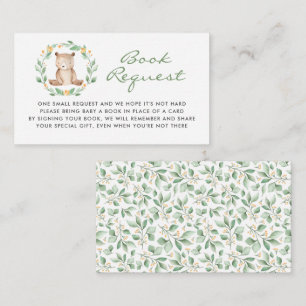 Baby Bear WAN Baby Shower Bok Request Tilläggskort