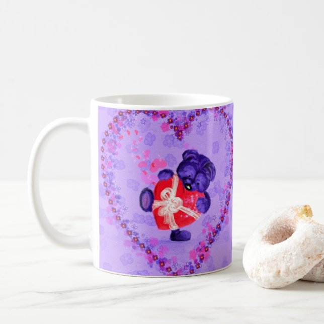 Baby Bear with Heart Gift Mugg (Med munk)