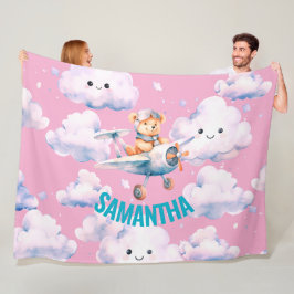 Baby Bear's Skyward Blanket Fleecefilt