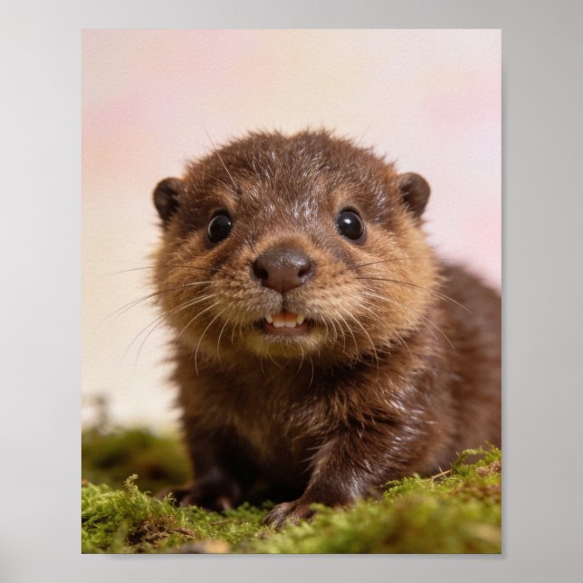 Baby Beaver Nurseries Väggkonsttryck Poster (Framsidan)