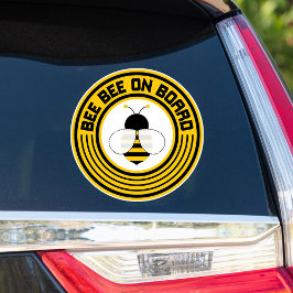 Baby Bee Baby ombord på bilparkeringsrundan Klistermärken