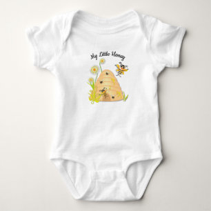 Baby Bee Beehive baby-kroppsdräkt Tee Shirt