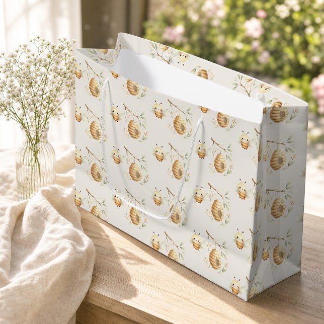 Baby Bee & Beehive Stor presentpåse (Skapare uppladdad)