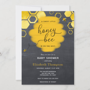 Baby Bee Boy Shower-inbjudan till Little honey Bee Inbjudningar