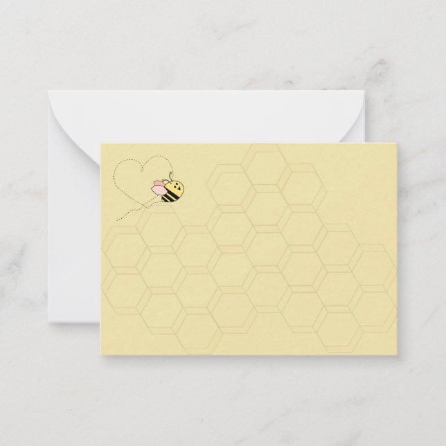 Baby Bee Flickkort Anteckningskort (Framsida)