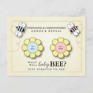 Baby Bee-Gender: Förbibehåll utskriften av smartch Vykort