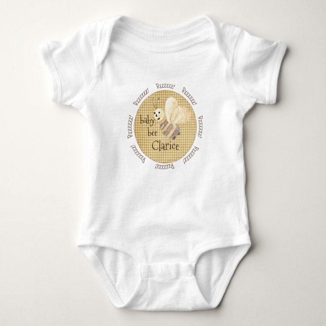 Baby Bee Namn Land Play T Shirt (Framsida)