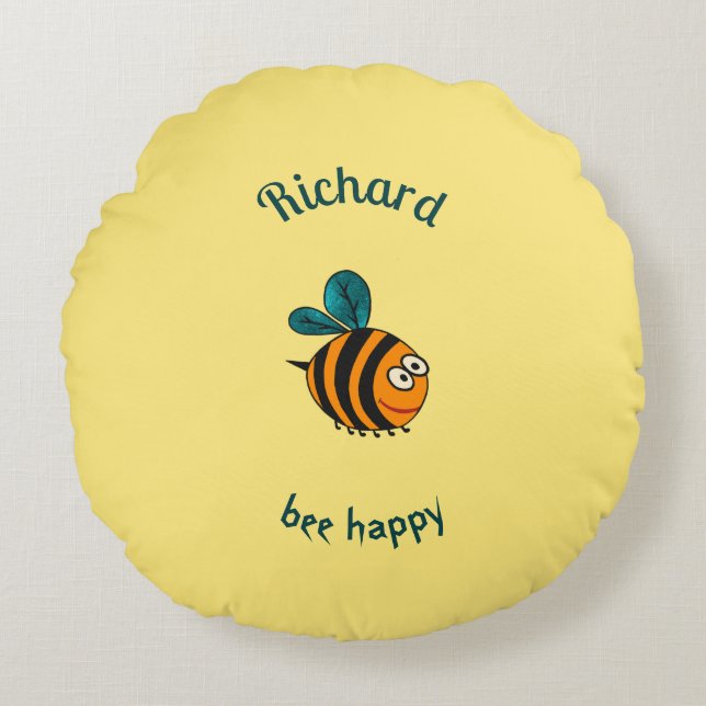 Baby bee rund kudde (Framsidan)