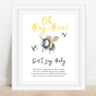 Baby Bee - säg inte baby Poster