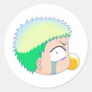 Baby Beel Sticker Runt Klistermärke