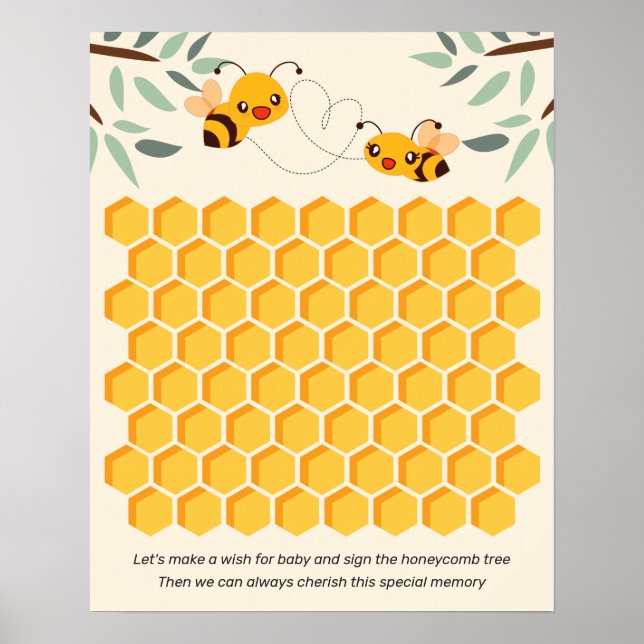 Baby Bees Shower Guest Bok Alternative Poster (Framsidan)