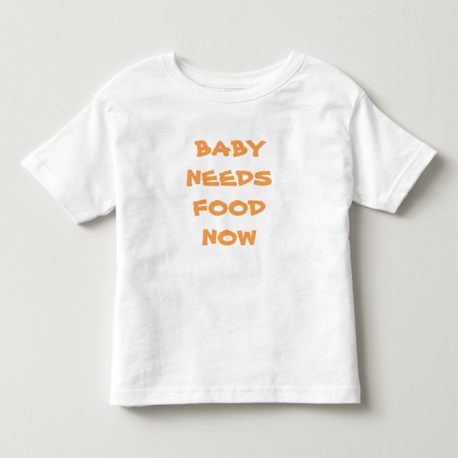 Baby behöver mat nu, spädbarn, tjärt tee (Framsida)