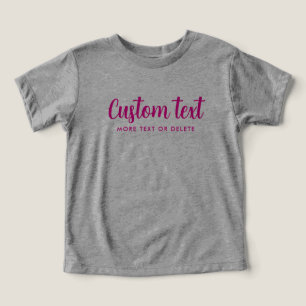 Baby Bella Canvas Tri-blend Grå & Rosa Mall T Shirt