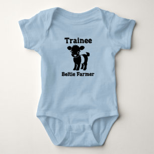 Baby Beltie Farmer Belted Galloway Ko Ny i Besättn T Shirt