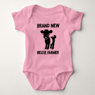 Baby Beltie Farmer Belted Galloway Ko Ny i Besättn T Shirt