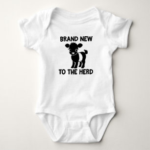 Baby Beltie Farmer Belted Galloway Ko Nytt till Be T Shirt