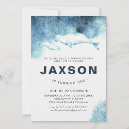 Baby Beluga | Födelsedagsfest inbjudan