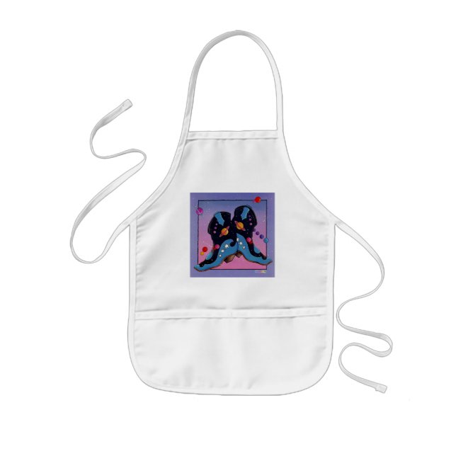 Baby Bib - Midnight CowboyBoots Barnförkläde (Framsidan)