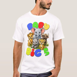 Baby Big 5 Cute Safari Nursery Illustration. T Shirt