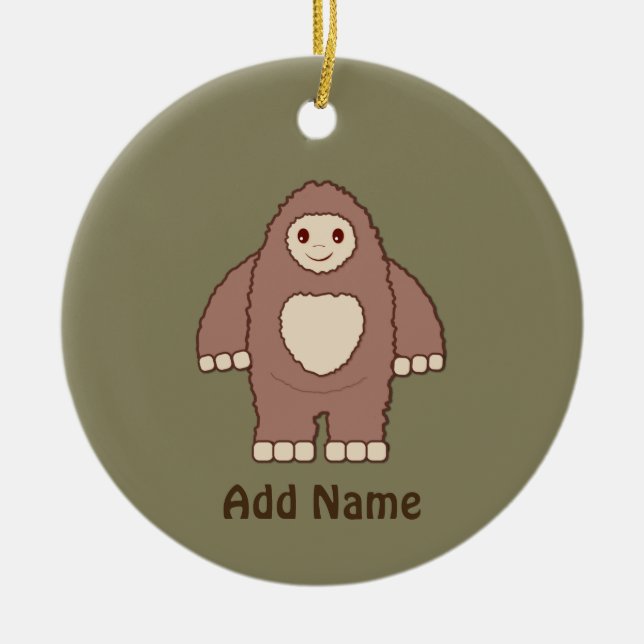 Baby Bigfoot Julgransprydnad Keramik (Framsidan)