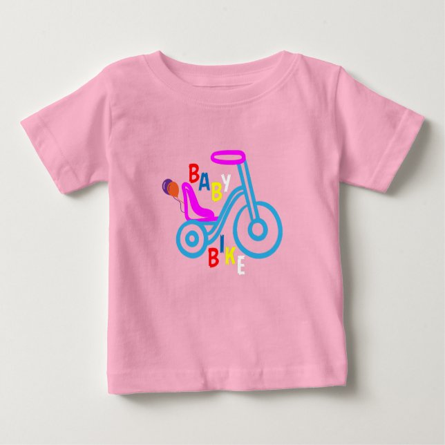 "BABY BIKE" baby t-shirt (Framsida)