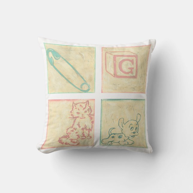 Baby Bild Blocks av Chariklia Zarris Kudde (Framsida)