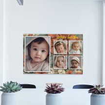 Baby Bild Ram, Photo Collage Keepsak