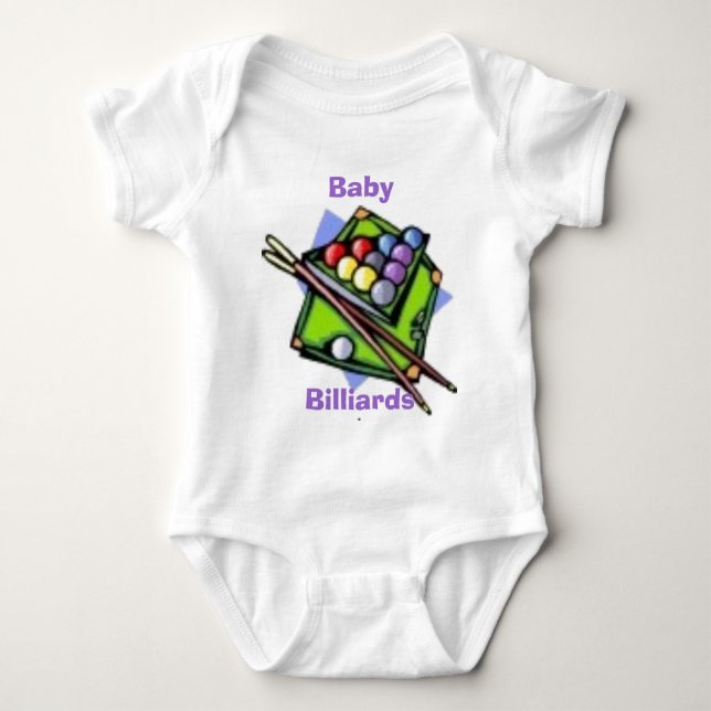 Baby biljard t-shirt (Framsida)