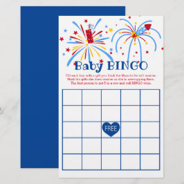 Baby Bingo 4:e juli Patriotic Baby Shower