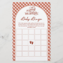 Baby Bingo Baby Q BBQ Par Baby Shower-Spel