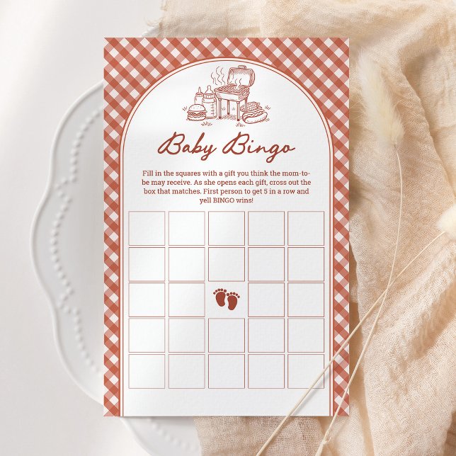 Baby Bingo Baby Q BBQ Par Baby Shower-Spel (Skapare uppladdad)
