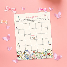 Baby Bingo | Blommigt och fjäril