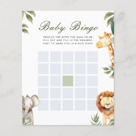 Baby Bingo En Lite Vild En Baby Shower Game