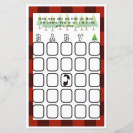 Baby Bingo Little Lumberjack Baby Shower Game