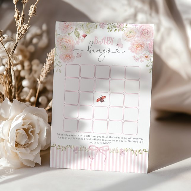 Baby Bingo Love Bug Baby Shower-spel (Skapare uppladdad)