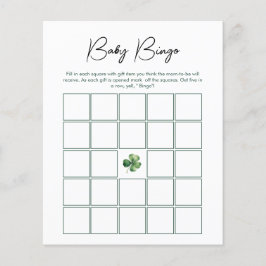 Baby Bingo Lucky Charm Baby Shower-spel
