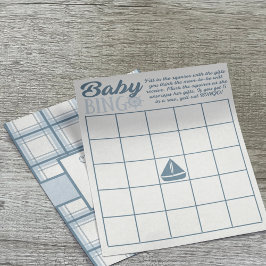 Baby Bingo Nautical Theme Boy Shower Game Flygblad