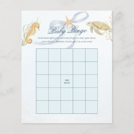 Baby Bingo Sea You Soon Baby Shower-spel