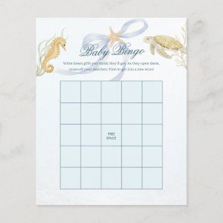 Baby Bingo Sea You Soon Baby Shower-spel