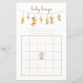 Baby Bingo-spel - Påskhare babyskor