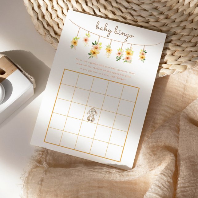 Baby Bingo-spel - Påskhare babyskor (Skapare uppladdad)