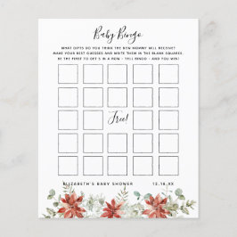 Baby Bingo | Spelet Blommigt Baby Shower