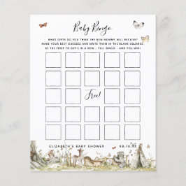 Baby Bingo | Spelet Blommigt Baby Shower