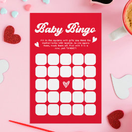 Baby Bingo Valentines Baby Shower-spel