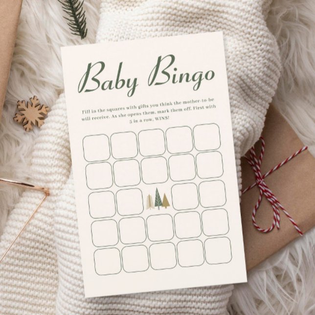 Baby Bingo Winter Baby Shower-spel (Skapare uppladdad)
