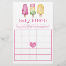 Baby Bingoflicka redo att poppa sommarbabyshower