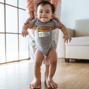 Baby Biohazard Sticker Zombie Parents T Shirt