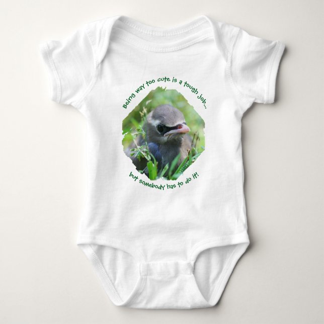 Baby Bird Way Too Cute T Shirt (Framsida)