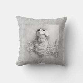 Baby Birth Announcement Photo Nursery Decor Sweet Kudde